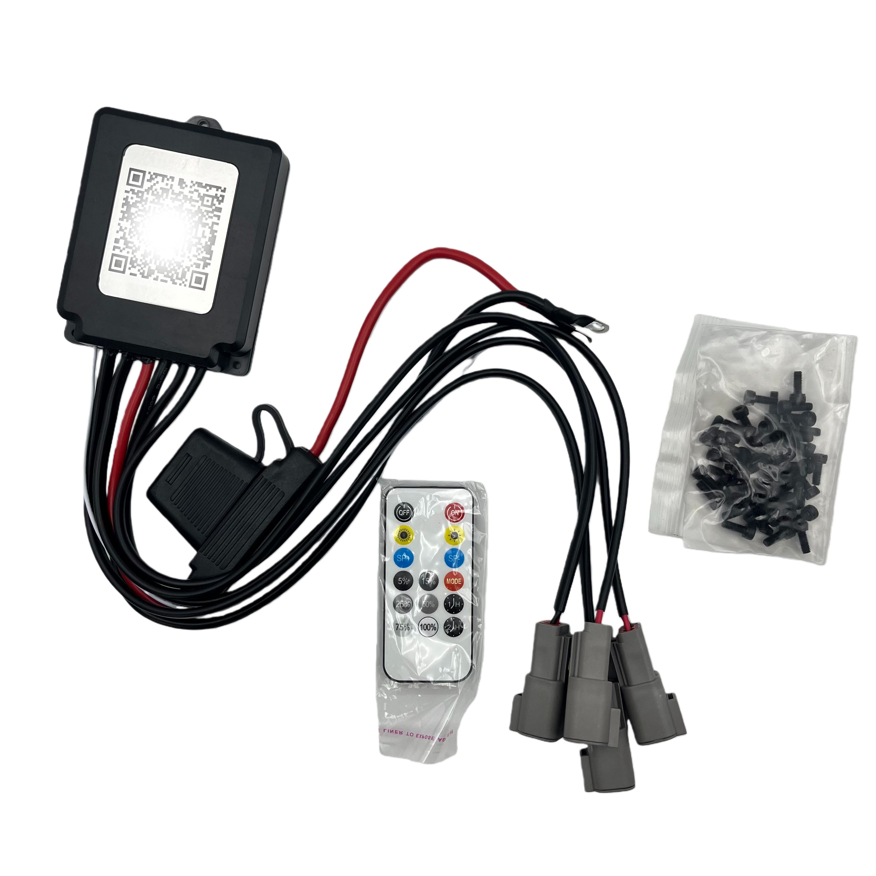 10 ROW WHITE (single side)Wheel Light Kit