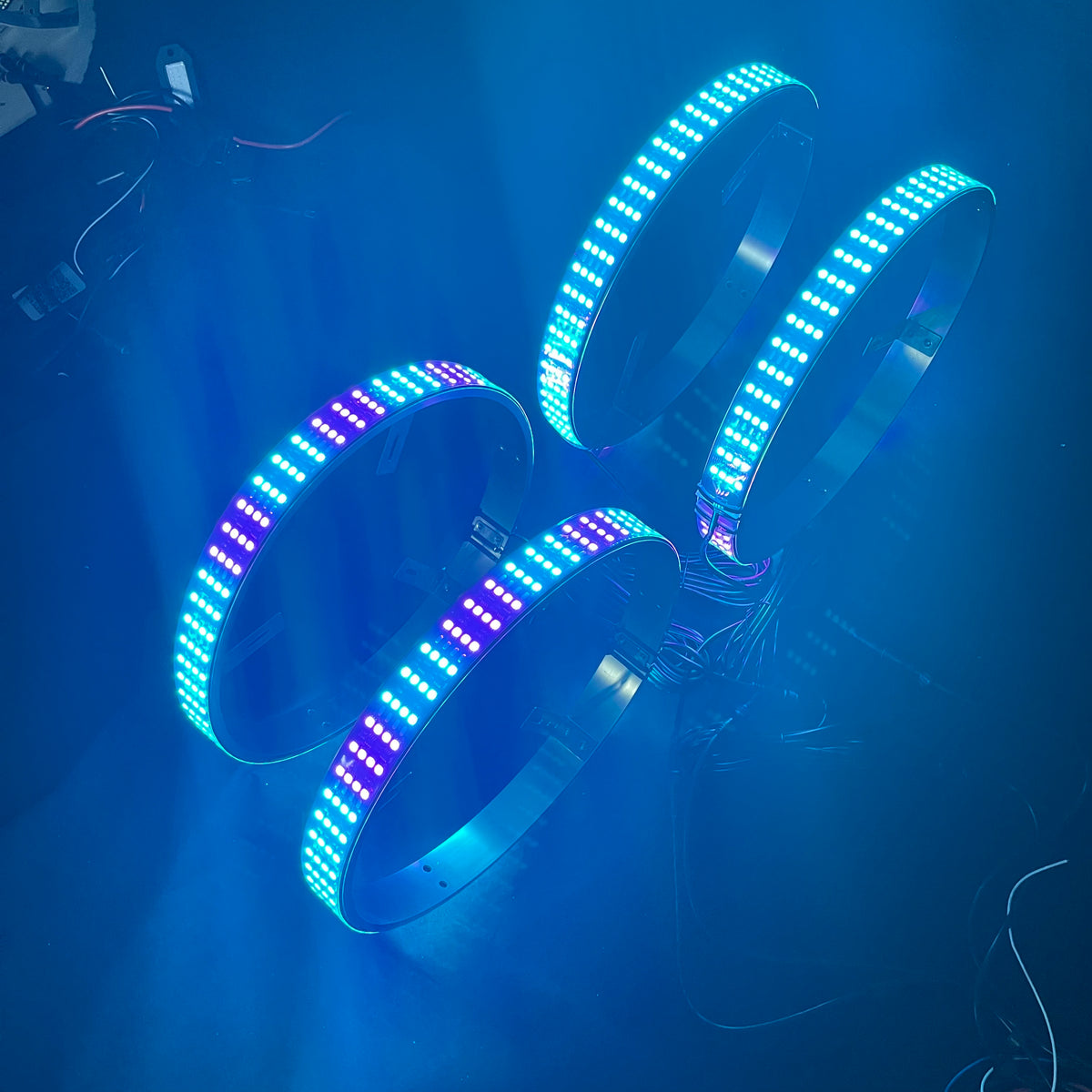 4 ROW RGB (single side) Wheel Lights Kit