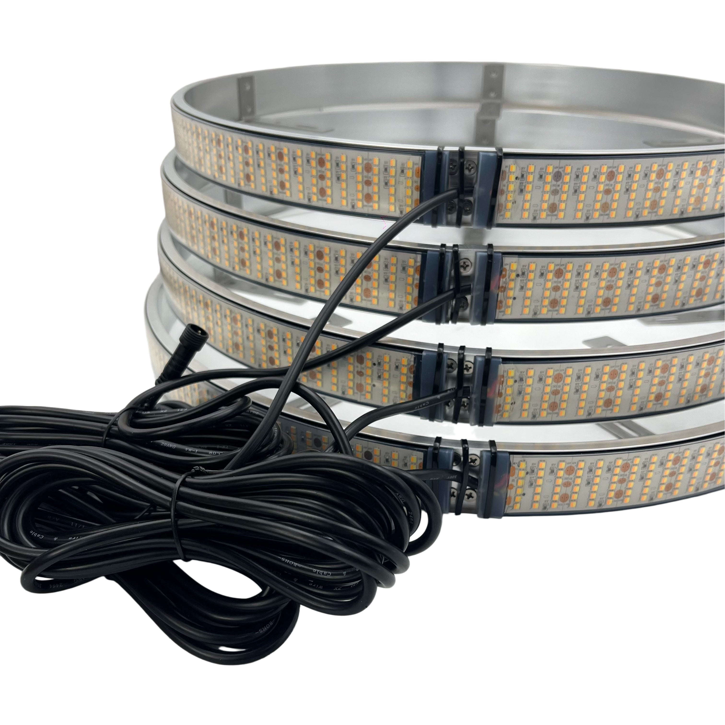 6 ROW WHITE&AMBER (single side)