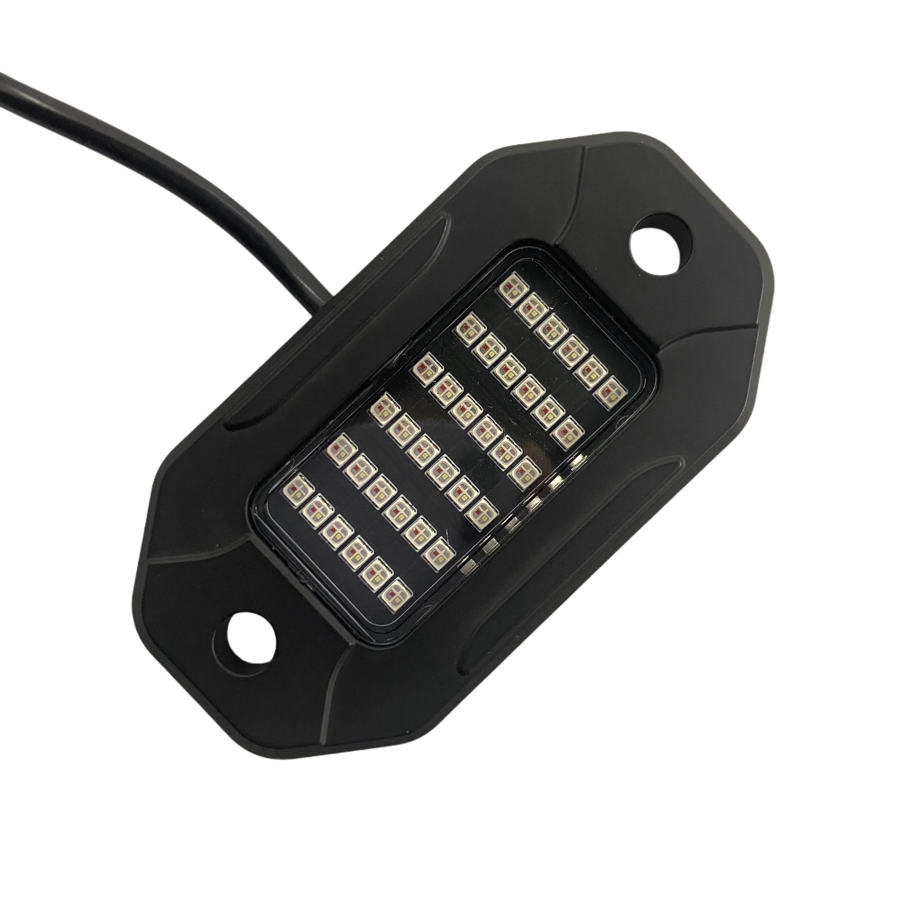 36 LED Plug & Play Extreme Brightness Amber White Switchback Rock Light Kit
