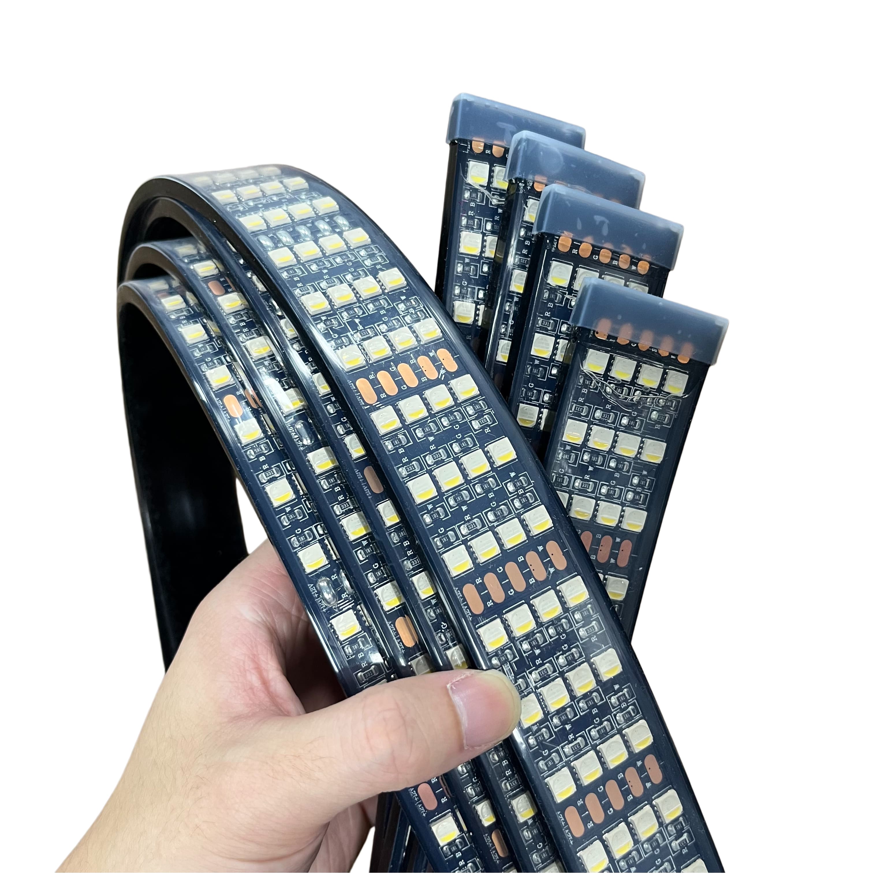 RGB LED 4 Row Wheel Light Strip