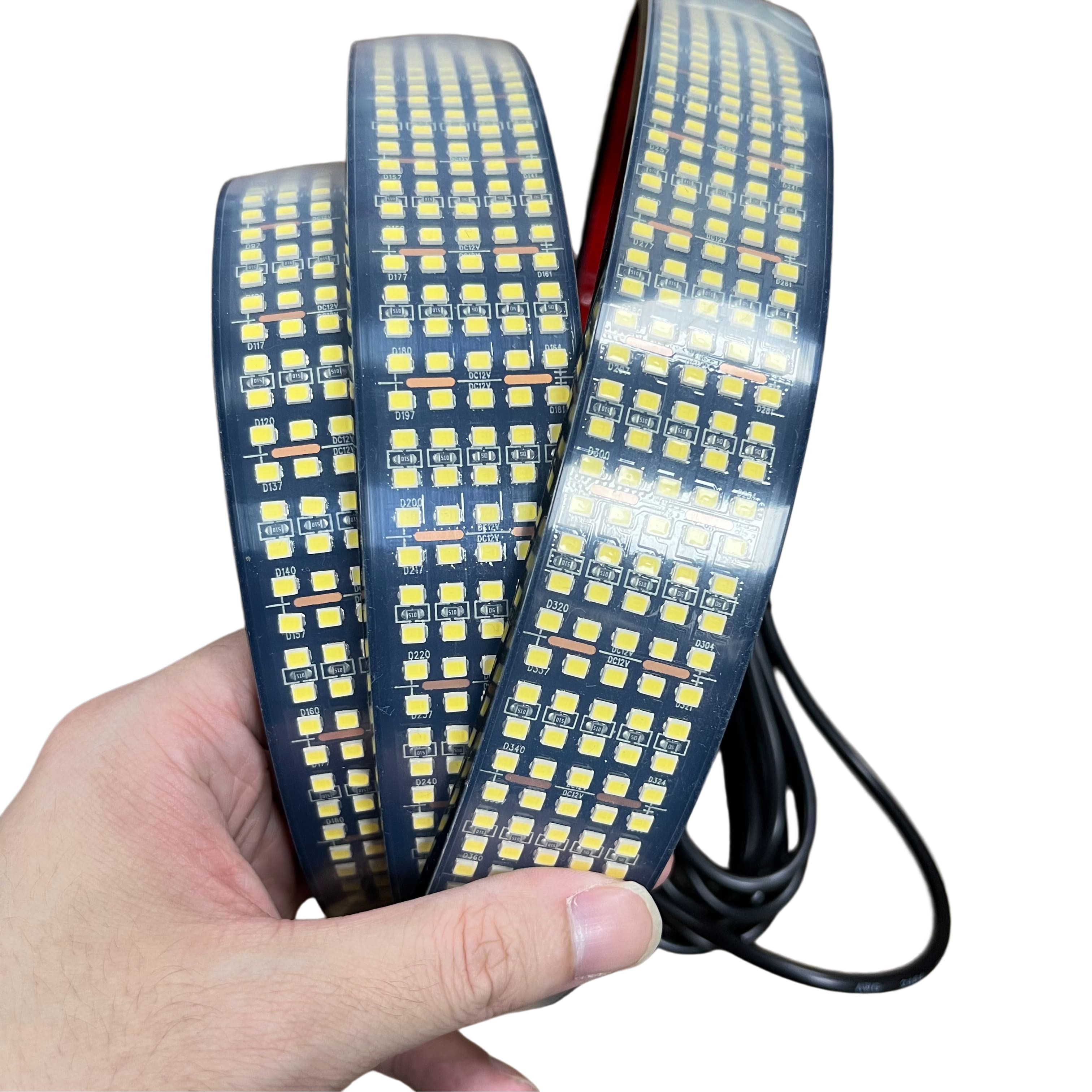 Pure White LED 5 Row Wheel Light Strip