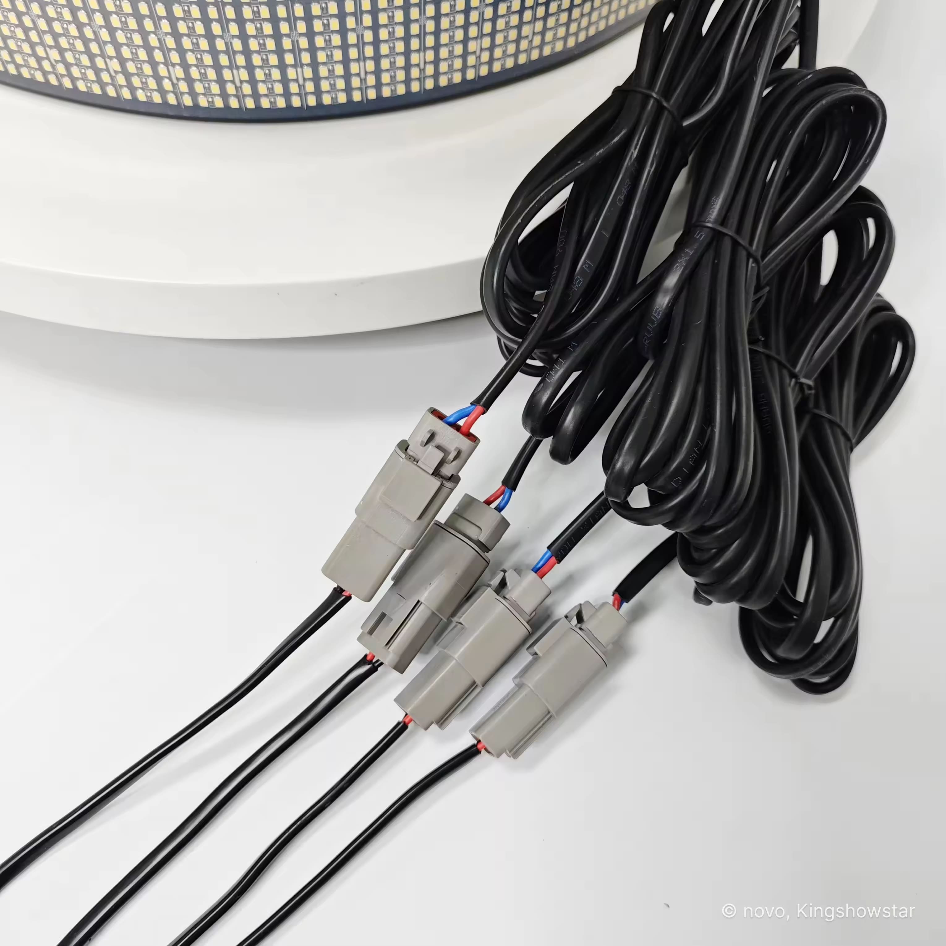 10 ROW WHITE (single side)Wheel Light Kit