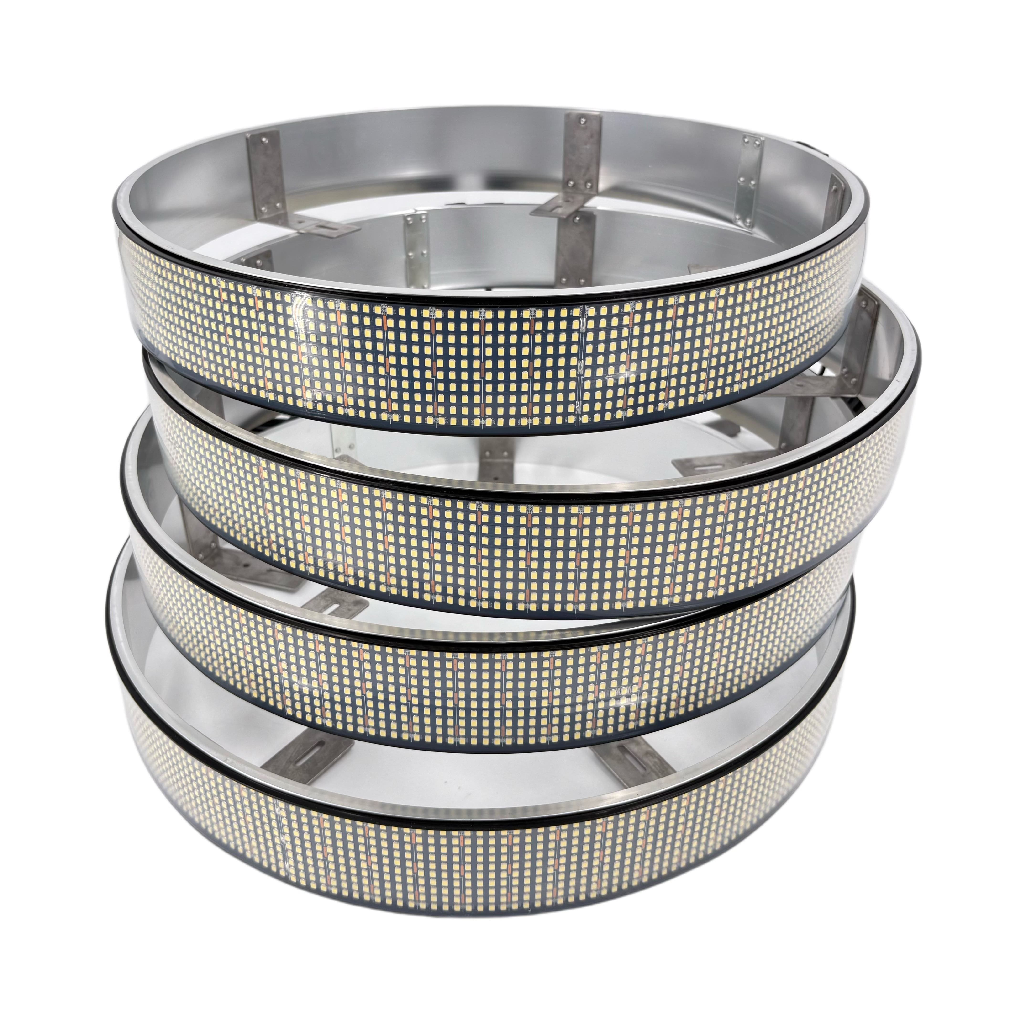 10 ROW WHITE (single side)Wheel Light Kit