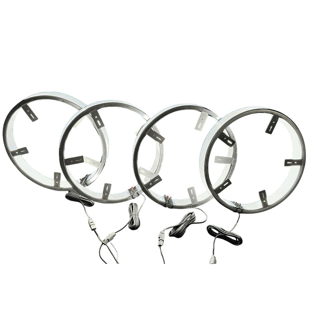 10 ROW WHITE (dual side) Wheel Light Kit
