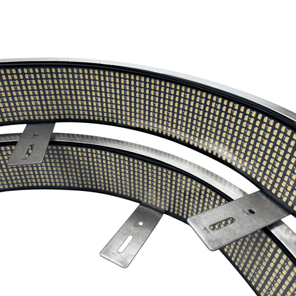 5 ROW WHITE (dual side) Wheel Light Kit